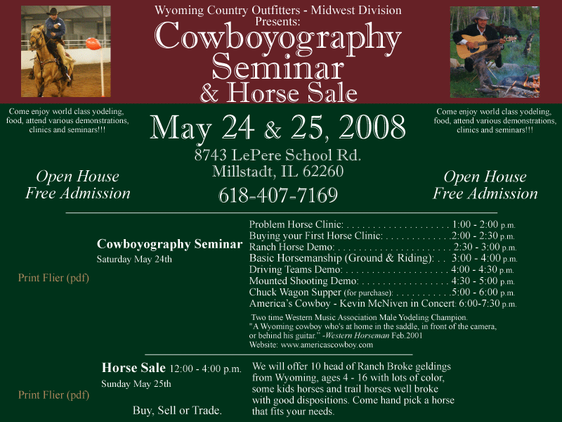Cowboyography Seminar
